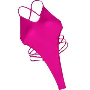 Women's One Piece Swimsuit Cutout Bathing Suits Thong, L